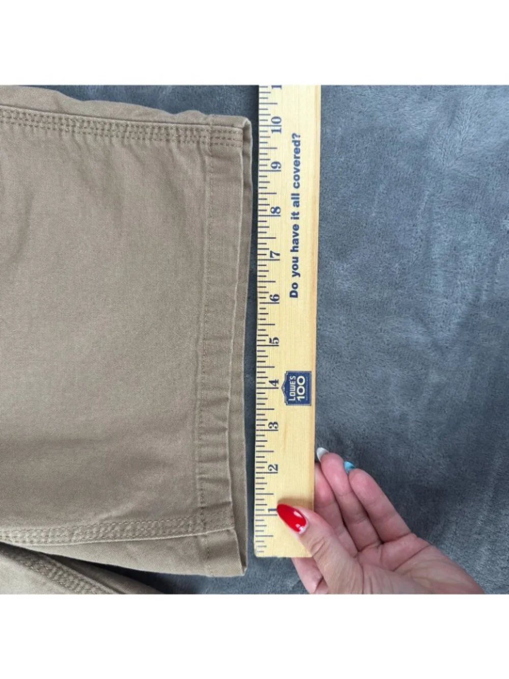 Ariat Rebar Mens Perfect Rise Tan Utility Short Size 28 Khaki 7 Pocket Carpenter